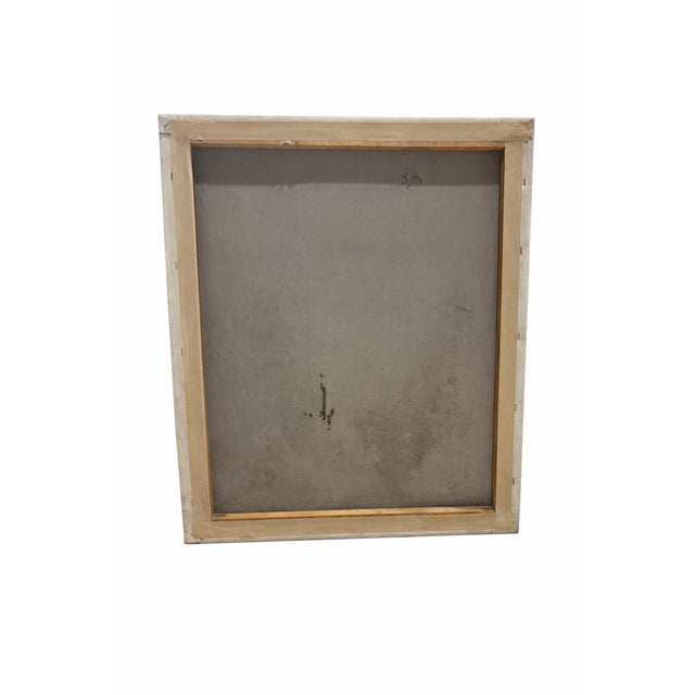 A beautifully rendered romantic portrait in the classical European salon tradition, dating to the late 20th century (circa...