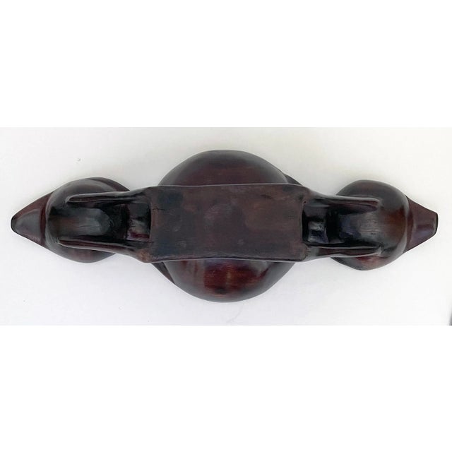 Vintage Hand-Carved African Centerpiece Serving Dish For Sale In New York - Image 6 of 8