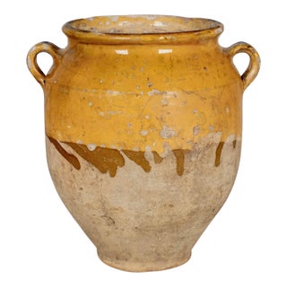 French Glazed Terracotta Pot À Confit For Sale