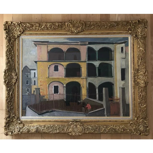 Adrien Holy, Maisons Tessinoise, 1963, Oil on Canvas, Framed For Sale - Image 9 of 9