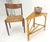 Late 20th Century Fick Reed Atr Bamboo Rattam Wedge Triangle Shape Occasional Side End Table Stand For Sale - Image 5 of 10
