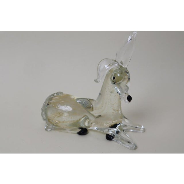 Donkey Sculpture in Murano Glass with Gold Dust, 1980s For Sale - Image 10 of 11