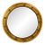 Vintage Giltwood Regency Style Convex Bullseye Mirror For Sale