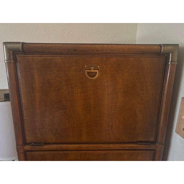 1970s Drexel Accolade Campaign Lingerie Vanity Jewelry Chest For Sale - Image 12 of 12