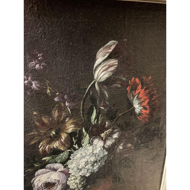 Northern School Artist, Still Life with Bouquet, Oil on Canvas, Framed For Sale - Image 14 of 18