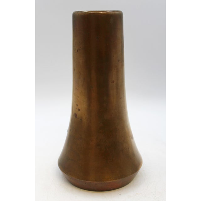 Art Nouveau C. 1910-20 Art Nouveau Sterling on Bronze Vase For Sale - Image 3 of 6