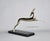 Art Deco Early 20th Century Art Deco Chromed Metal Leaping Gazelle or Deer on Black Marble Base Sculpture or Car Mascot by Karl Hagenauer For Sale - Image 3 of 9