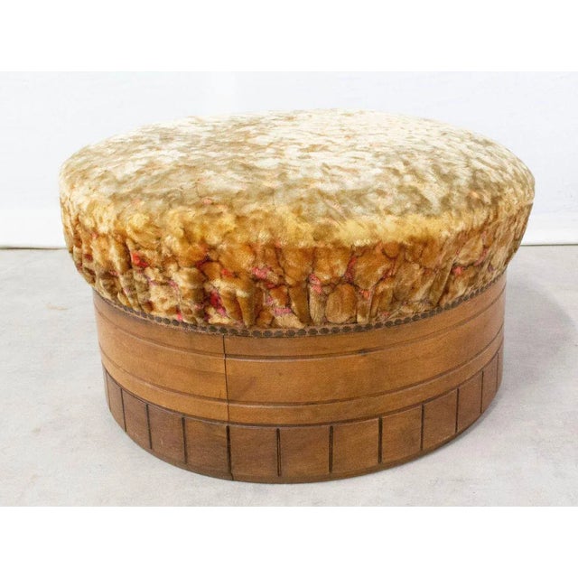 Pouf or ottoman, French Art Deco, circa 1930 The Reupholstery to suit your interior is offered and will be made by our...