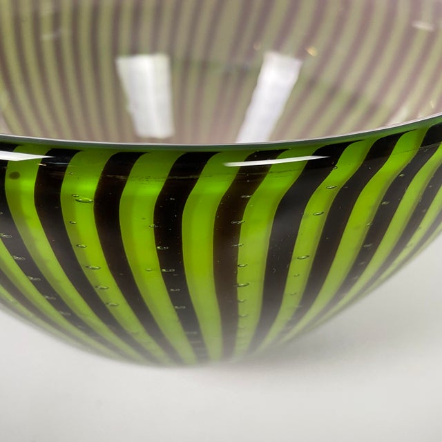 Mid-Century Modern German Centerpiece in Green Glass by Rosenthal, 1940s For Sale - Image 10 of 12