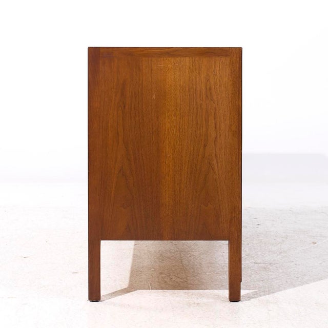 Mount Airy Furniture Company Mount Airy Janus Mid Century Walnut Lowboy Dresser For Sale - Image 4 of 10