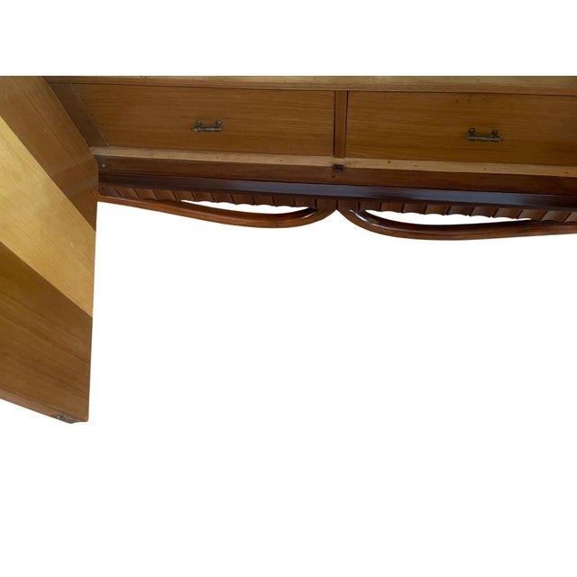 Italian Mid-Century Inlaid Six-Door Sideboard. 1960's. For Sale - Image 4 of 16