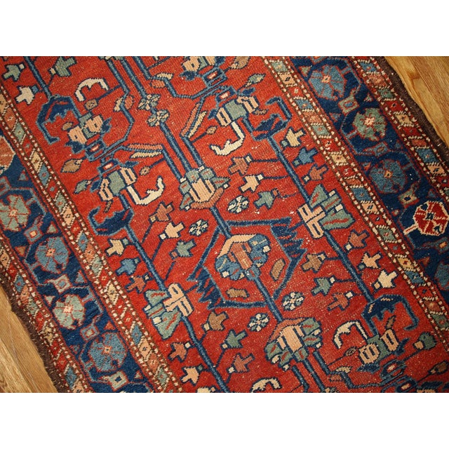 1920s, Handmade Antique Persian Lilihan Runner 3.3' X 10.2' For Sale - Image 4 of 5