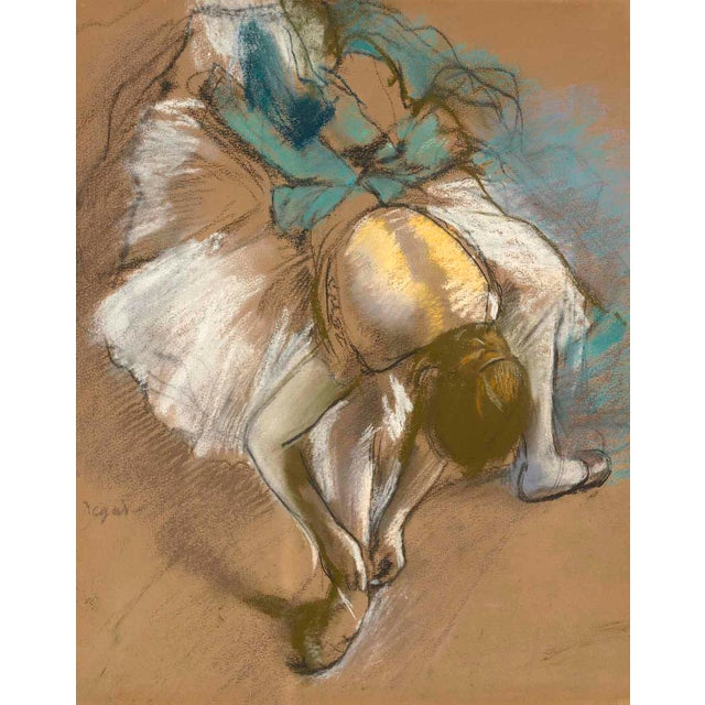 Artist: Edgar Degas Country: France Title: Danseuse attachant son chausson Medium: Giclee Marks: Numbered Limited Edition...