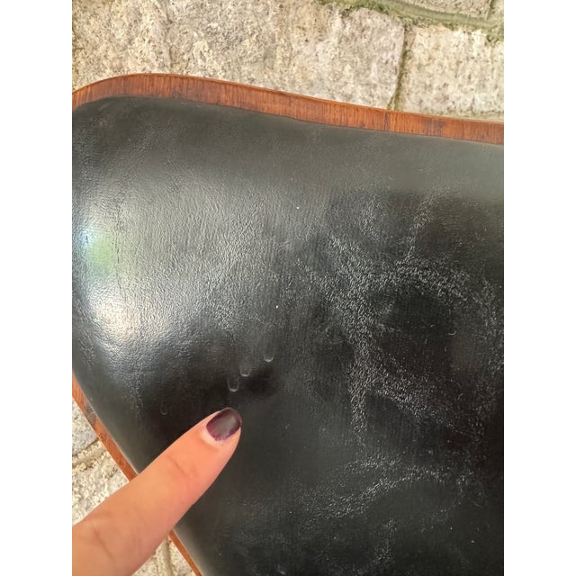 Mid Century Modern Chair, Leather Chrome and Walnut, in the Style of Cherner For Sale - Image 13 of 17