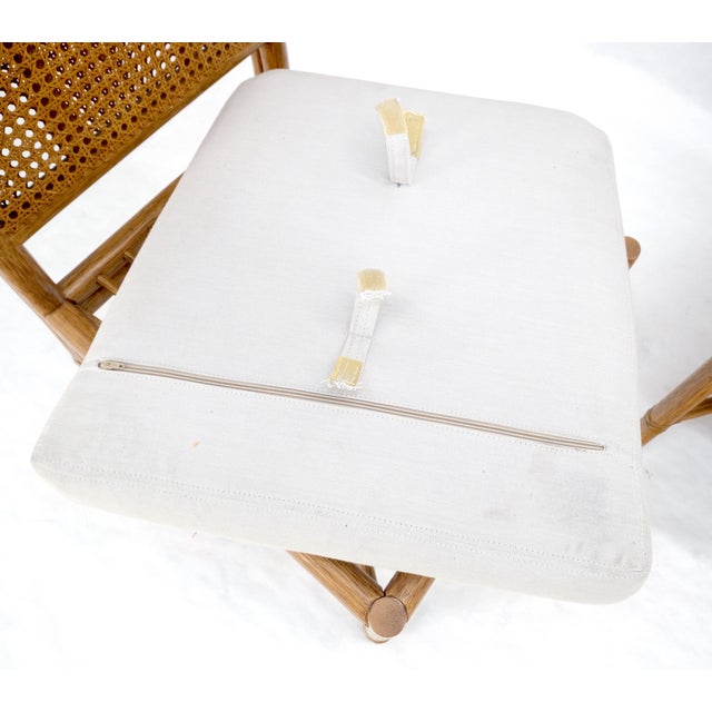 Set of 6 Mid Century Modern McGuire Cane 7 Rattan Dining Chairs MINT For Sale - Image 15 of 15