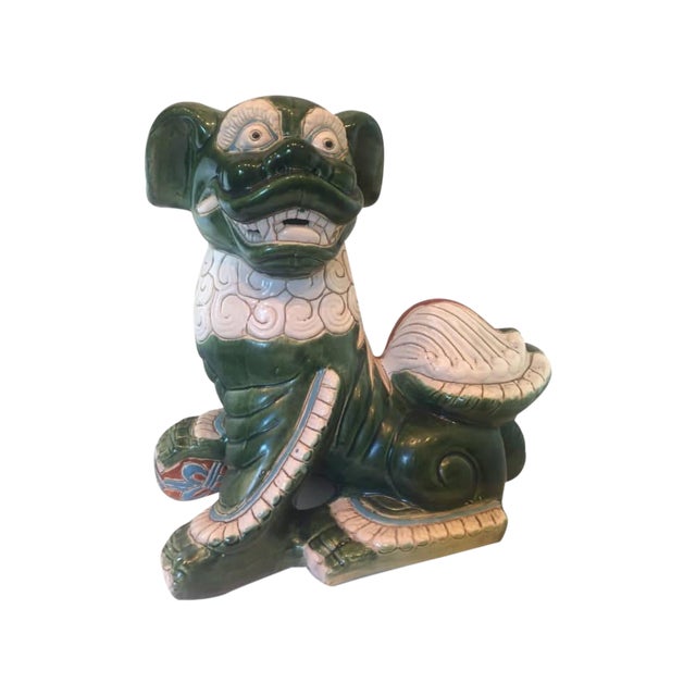 Ceramic Chinese Foo Dog Figurine Chairish