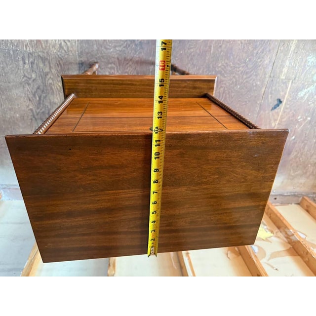 Mid 20th Century American Colonial Revival Style Drop-Front Secretary Desk and Matching Chair For Sale - Image 14 of 18