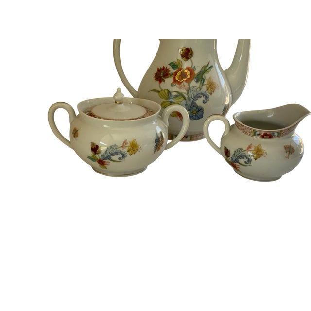Vintage Haviland Limoges Cathay Coffee Pot Creamer Sugar Set Made in France 1973-1991 For Sale In Palm Springs - Image 6 of 12