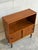 Mid 20th Century Vintage Danish Modern Teak Bookcase Cabinet Sliding Doors Mid Century Scandinavian Shelf For Sale - Image 5 of 9