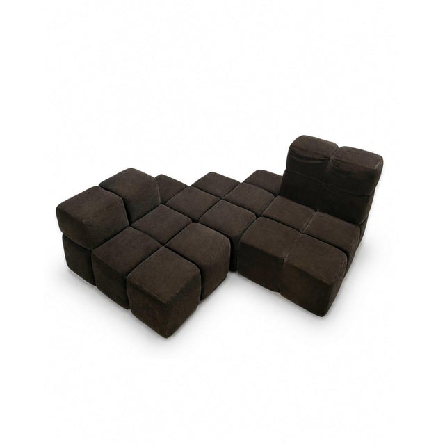 Castell Modular Sofa attributed to Hans Hopfer for Wiener Werkstätten, 1972, Set of 3 For Sale - Image 4 of 12
