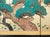 C. 1960s Showa Era Japanese Painted Silk Byobu Screen "Evergreen Pine Tree" For Sale - Image 13 of 18