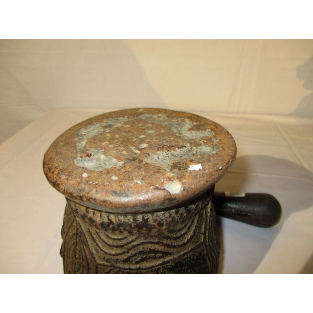 Cast Iron Mortar and Pestle Eastern European Antique For Sale In New York - Image 6 of 7