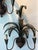 Vintage Pair Palm Tree Frond Leaf Wall Light Sconces Metal Tole Tropical Coastal For Sale In West Palm - Image 6 of 12