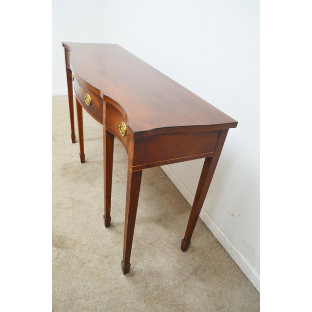 Wood Baker Historic Charleston Mahogany Console Table For Sale - Image 7 of 12