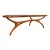Large “Egg” Coffee Table in Caviúna Wood & Glass by Giuseppe Scapinelli, Brazil, 1950s For Sale
