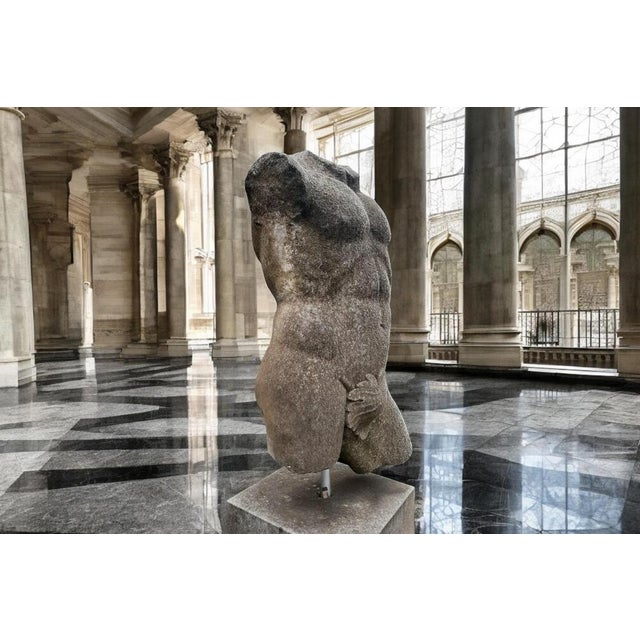 Italian Artist, Sculpture of Apollo Torso, 1980, Stone For Sale - Image 6 of 11