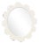 Fleur Home x Chairish Iris Oval Mirror in White Dove, 31x26 For Sale
