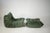Ligne Roset Set of Togo Lounge Chair and Ottoman in Moss Velvet by Michel Ducaroy for Ligne Roset, 1973 For Sale - Image 4 of 18