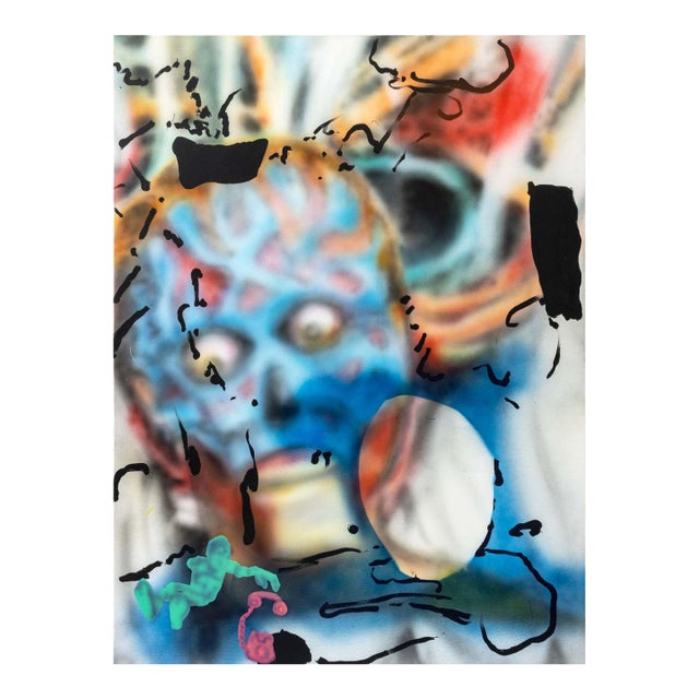 Antwan Horfee "Ebay John Collage" Acrylic, 2021 For Sale