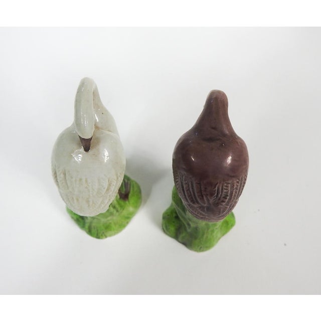 Late 19th Century Small Late 19th Century Chinese Porcelain Birds - A Pair For Sale - Image 5 of 6