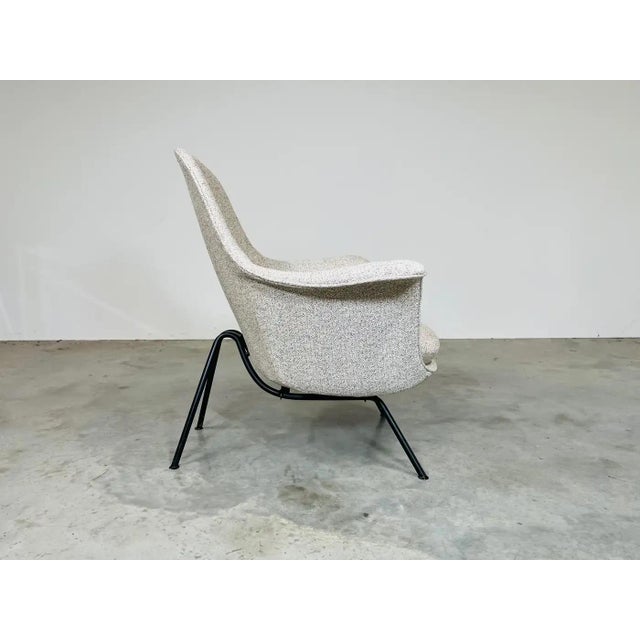 A rare sculptural masterpiece designed by Hans Bellmann for Strässle Söhne & Co. Switzerland circa 1955. Black enamel...
