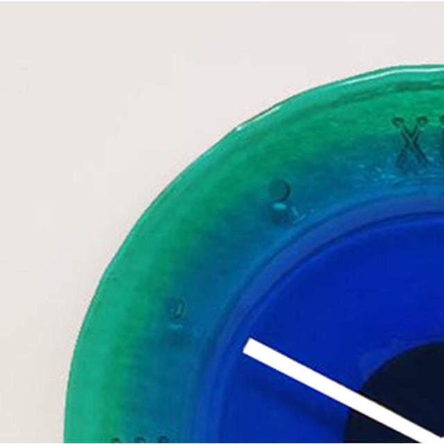 Mid-Century Modern Murano Glass Wall Clock from Cà Dei Vetrai, 1960s For Sale - Image 4 of 9