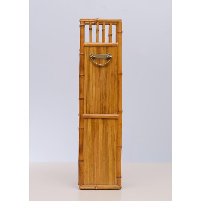 Brown Chinese Bamboo Umbrella Stand, 1960s For Sale - Image 8 of 8