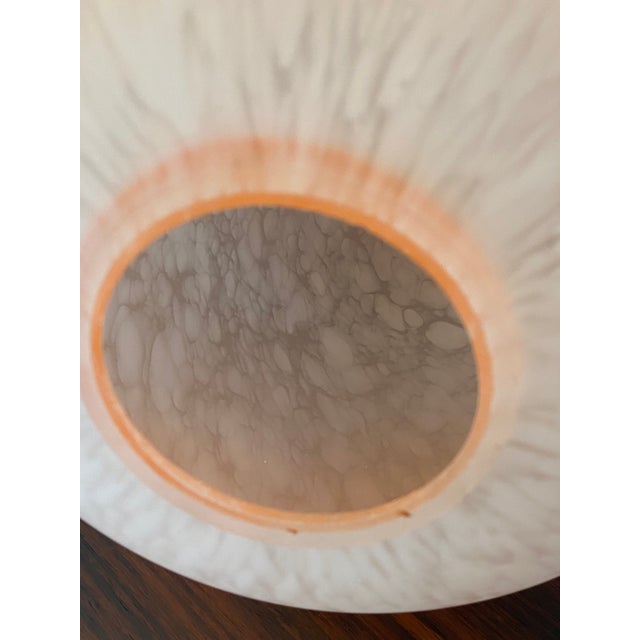 Vintage Egg-Shaped Pink Vianne Glass Lamp, 1970s For Sale - Image 6 of 17