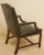 Black Vintage Kindel Armchair With Worn Distressed Black Leather For Sale - Image 8 of 12
