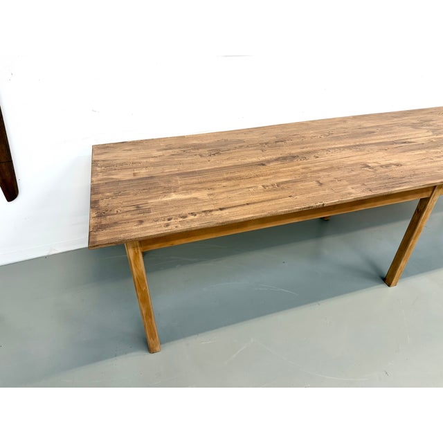 Large Table with Legs in Pine and Rubberwood, 1950s For Sale - Image 6 of 18