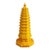Vintage Yellow Glazed Porcelain Wenchang Pagoda Model For Sale