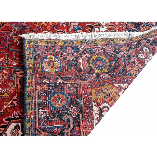 1950s Mid-20th Century Heriz Rug For Sale - Image 9 of 11