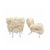 Cassina PL19 Lounge Chairs in Mongolian Ivory Wool by Franco Albini for Cassina, 1970, Set of 2 For Sale - Image 4 of 9