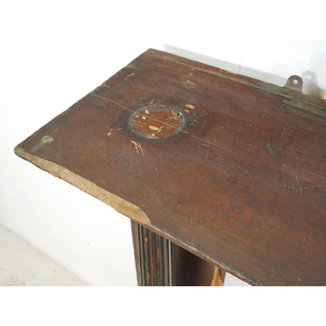 Late 19th Century Dark Wood Fireplace Mantel For Sale - Image 11 of 11
