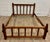 Vintage Full Size Mission Arts and Crafts Rustic Style Slat Bed For Sale - Image 9 of 12