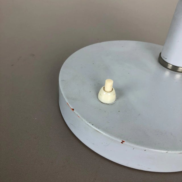 German Modernist Metal Table Light attributed to SIS Lights, 1960s For Sale - Image 6 of 15