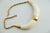 1950s Vintage, 1970s Crown Trifari Resin Double-Horn Statement Choker Necklace, Cream and Gold For Sale - Image 5 of 11