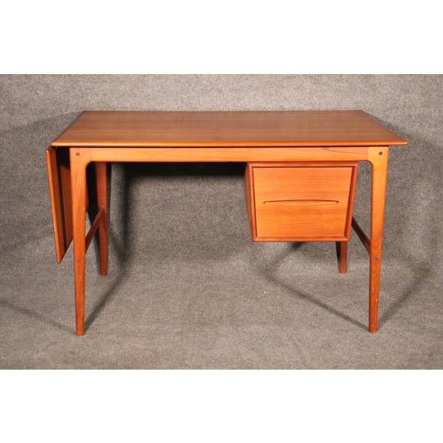 Mid 20th Century Danish Extending Desk For Sale In Philadelphia - Image 6 of 9