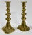 Antique Brass Push-Up Candlestick Holders, a Pair For Sale In Kansas City - Image 6 of 7