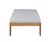 Wood Paradiso Outdoor Teak Chaise - Gray Fabric For Sale - Image 7 of 9